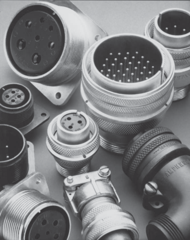 MIL-DTL-5015 threaded circular connectors (representative photo)